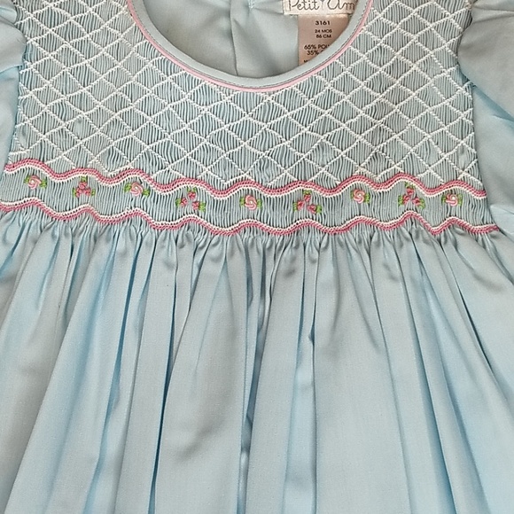 Petit Ami 2Tor3T blue Smocked dress - Picture 5 of 6
